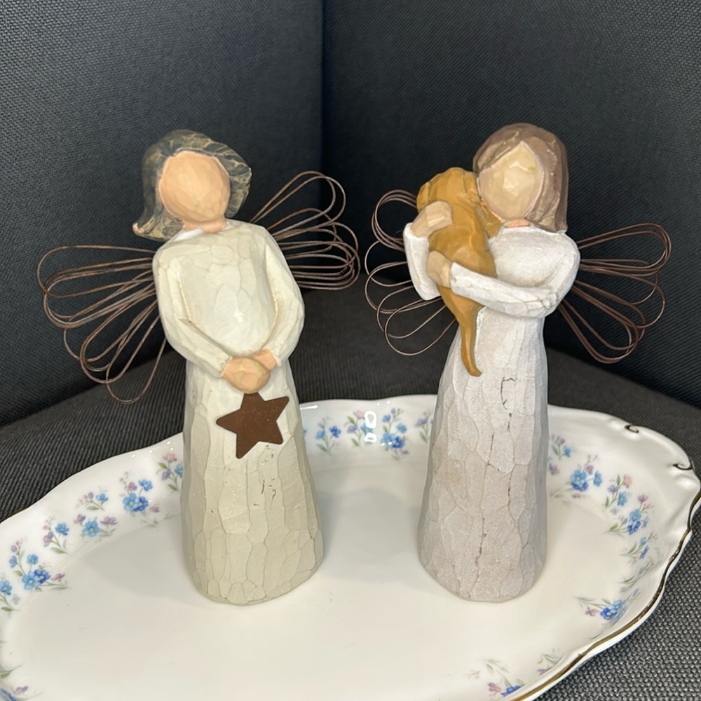 Willow Tree Vintage 1999 Angel of Light & Angel of Friendship Read Description
